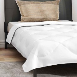 Couette avec oreiller Blanc 140 x 200 cm Microfibre 