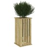 Jardinière 33 x 33 x 65 cm en pin traité. 