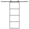 Porte coulissante avec kit de quincaillerie 76x205 cm Verre ESG 