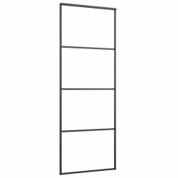 Porte coulissante avec kit de quincaillerie 76x205 cm Verre ESG 