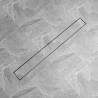 Drain de douche linéaire 1030 x 140 mm Acier inoxydable 