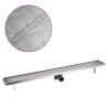 Drain de douche linéaire 1030 x 140 mm Acier inoxydable 