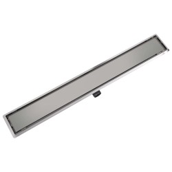 Drain de douche linéaire 1030 x 140 mm Acier inoxydable 