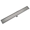 Drain de douche linéaire 1030 x 140 mm Acier inoxydable 