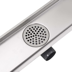 Drain de douche linéaire 1030 x 140 mm Acier inoxydable 
