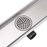 Drain de douche linéaire 1030 x 140 mm Acier inoxydable 