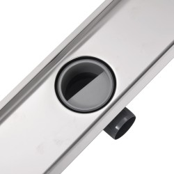 Drain de douche linéaire 1030 x 140 mm Acier inoxydable 