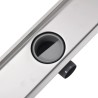 Drain de douche linéaire 1030 x 140 mm Acier inoxydable 