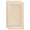 Portes d'armoires en treillis 2 pcs 39,5x69 cm pin massif 