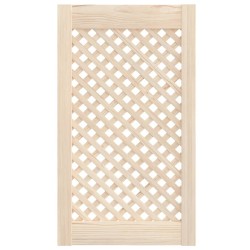 Portes d'armoires en treillis 2 pcs 39,5x69 cm pin massif 