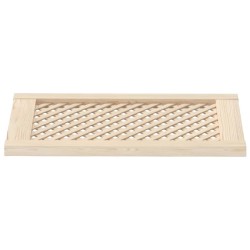 Portes d'armoires en treillis 2 pcs 39,5x69 cm pin massif 