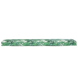 Coussins de palette pour banc 2 pcs Motif de feuille 180x40x8 cm Tissu Oxford 