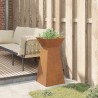 Jardinière en Acier Corten avec Bol de 35x35x73 cm 