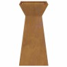 Jardinière en Acier Corten avec Bol de 35x35x73 cm 