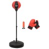 Ensemble de punching ball avec gants et pompe hauteur réglable 