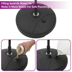 Ensemble de punching ball avec gants et pompe hauteur réglable 