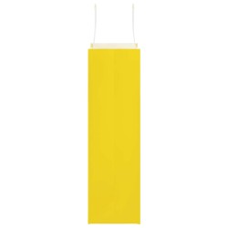 Sacs en papier 250 pcs avec poignées jaune 21x11x36 cm 