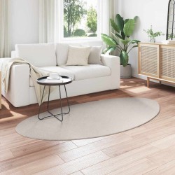 Tapis Couleur sable 100 x 200 cm Polyester 