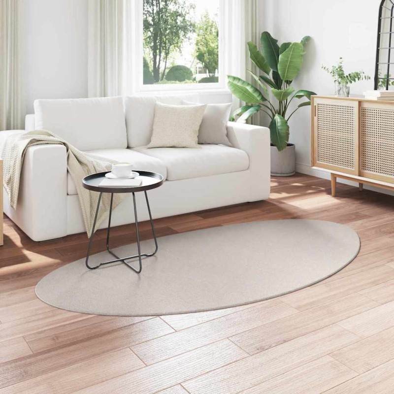 Tapis Couleur sable 100 x 200 cm Polyester 