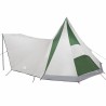 Tente familiale tipi verte pour 12 personnes, imperméable. 