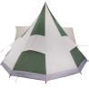 Tente familiale tipi verte pour 12 personnes, imperméable. 