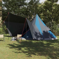 Tente Familiale Tipi Bleue 12 Personnes Imperméable 