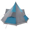 Tente Familiale Tipi Bleue 12 Personnes Imperméable 