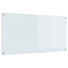 Crédence de cuisine Blanche 120x60x0,6 cm en Verre trempé 