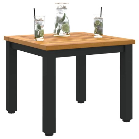 Table d'appoint jardin 45x45x38 cm en bois d'acacia massif 