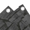 Écran d'intimité de balcon aspect pierre de rebord gris PVC 