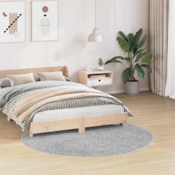 Tapis Shaggy avec support en latex Gris ø160 cm 