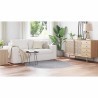 Tapis Shaggy avec support en latex Gris ø160 cm 