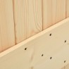 Porte coulissante et kit de quincaillerie 90x210 cm pin massif 