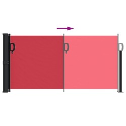 Auvent latéral rétractable rouge 100x300 cm 