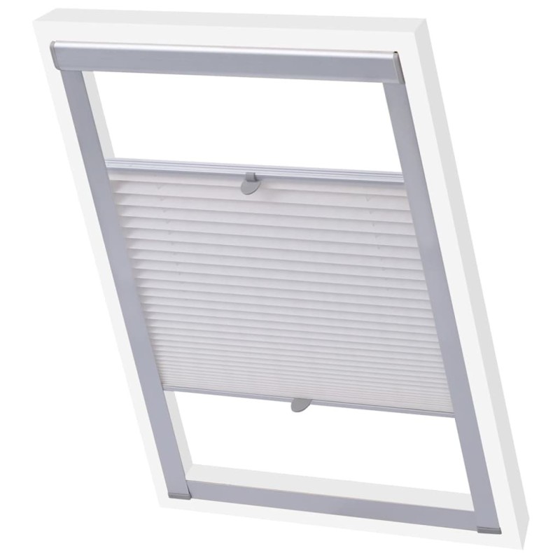 Store plissé Blanc SK06 
