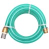 Tuyau d'aspiration avec raccords en laiton 10 m 25 mm Vert 