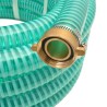 Tuyau d'aspiration avec raccords en laiton 10 m 25 mm Vert 