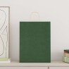 Sacs en papier 250 pcs avec poignées vert 32x12x42 cm 