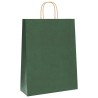 Sacs en papier 250 pcs avec poignées vert 32x12x42 cm 