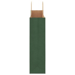 Sacs en papier 250 pcs avec poignées vert 32x12x42 cm 