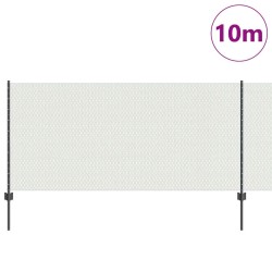 Poteaux de clôture 10 pcs U-Channel Gris 100 cm Acier 