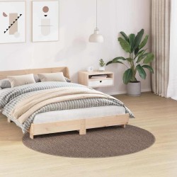Tapis shaggy avec support en latex Marron ø160 cm 