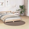 Tapis shaggy avec support en latex Marron ø160 cm 