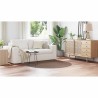 Tapis shaggy avec support en latex Marron ø160 cm 