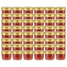 48 pcs Pots à confiture avec couvercle doré Verre 110 ml 