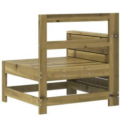 Canapé de jardin accoudoir 69x62x70,5 cm bois de pin imprégné 