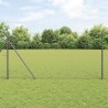 Panneau de clôture Gris 50 x 1 m Acier galvanisé 