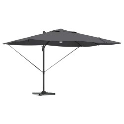 Parasol cantilever Roma avec LEDs en anthracite, 352x251x265 cm en aluminium. 