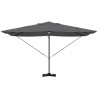 Parasol cantilever Roma avec LEDs en anthracite, 352x251x265 cm en aluminium. 