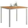 Table à manger d'extérieur 90x90x74,5 cm en bois massif 